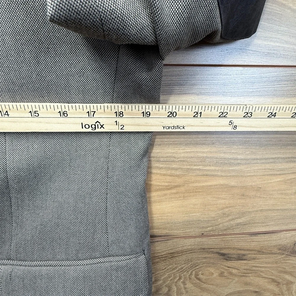 Haggar Blazer Jacket Men's 38 Gray Lined Long Sleeve Single Breasted Notch Lapel